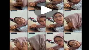 Cewek Jilbab Tembem Kacamata Hobi Nyepong