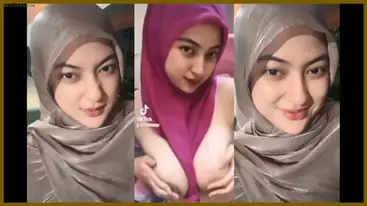 Live Miss Lala Hijab Pink Mulus Pulen