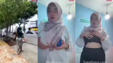 Ukhti Hijab Cantik Pasrah Goyang Kasur Crot